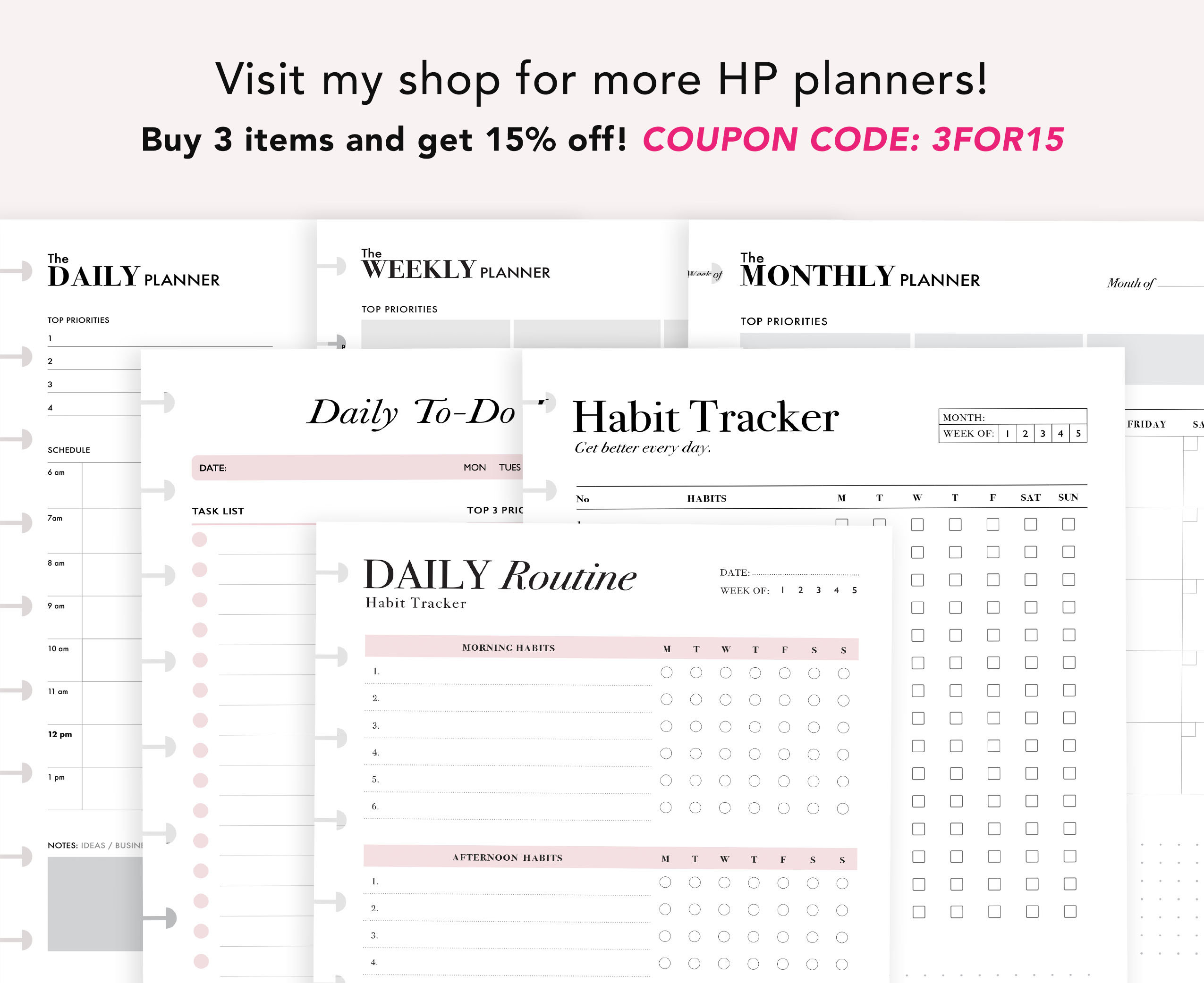 Calendar Printable Undated Happy Planner Classic Yearly | Etsy