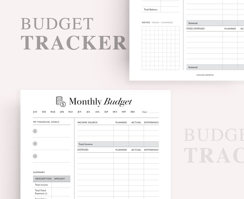 Budget Planner Printable Happy Planner Classic Insert | Etsy