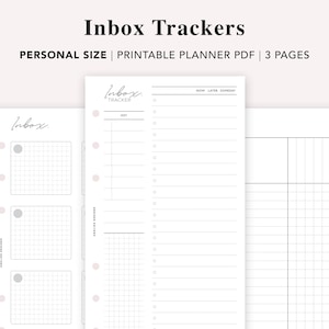 PERSONAL Inbox Planner Inserts, Inbox Tracker, Inbox System, To Do List Template, To Do List Priorities, List Brain Dump, Personal size, PDF