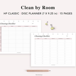 Cleaning Schedule Printable, Happy Planner Classic Insert, Chore Chart ...