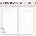 PERSONAL Size Weekly Planner Printable Hourly Planner - Etsy