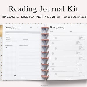 Reading Tracker Printable, Happy Planner Insert, Reading Journal ...