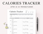 Printable Calorie Tracker: Daily & Weekly Diet Journal (PDF Download)
