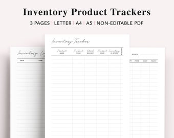 Product Inventory Tracker: Small Business Inventory List (PDF)