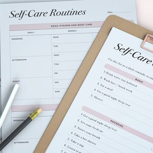 Self-care Checklist Tracker: Happy Planner Classic Insert (PDF) - Etsy