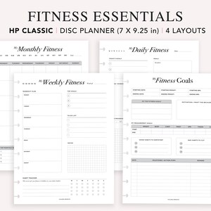 Fitness Planner Printable, Happy Planner Insert, Daily Fitness Tracker ...