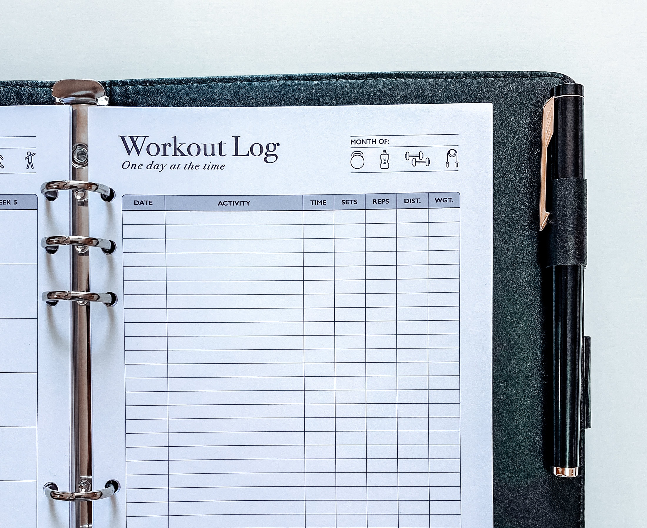 Personal Workout Planner Printable: Minimalist Fitness Log (PDF) - Etsy