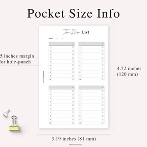 POCKET - To-do List, Printable to Do List, Daily to Do List, to Do List ...