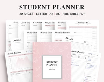 College Student Printable Planner Back to School Planner - Etsy