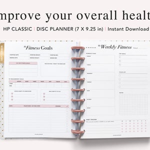 Fitness Planner Printable Happy Planner Insert Daily Fitness - Etsy