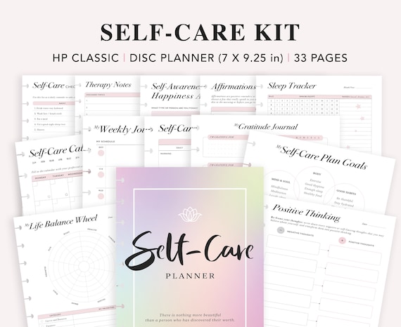 Self-Care Planner Inserts: Happy Planner Classic (Digital Download)
