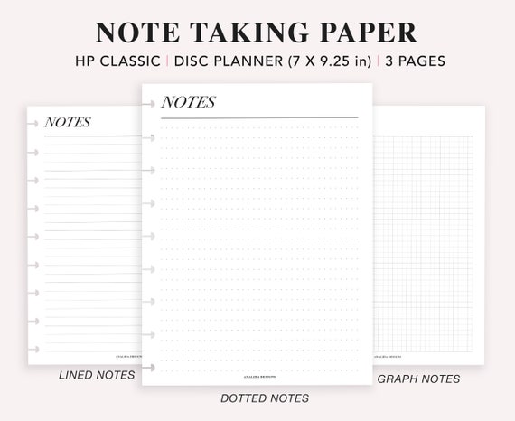 note paper dotted grid lined square happy planner printable etsy canada