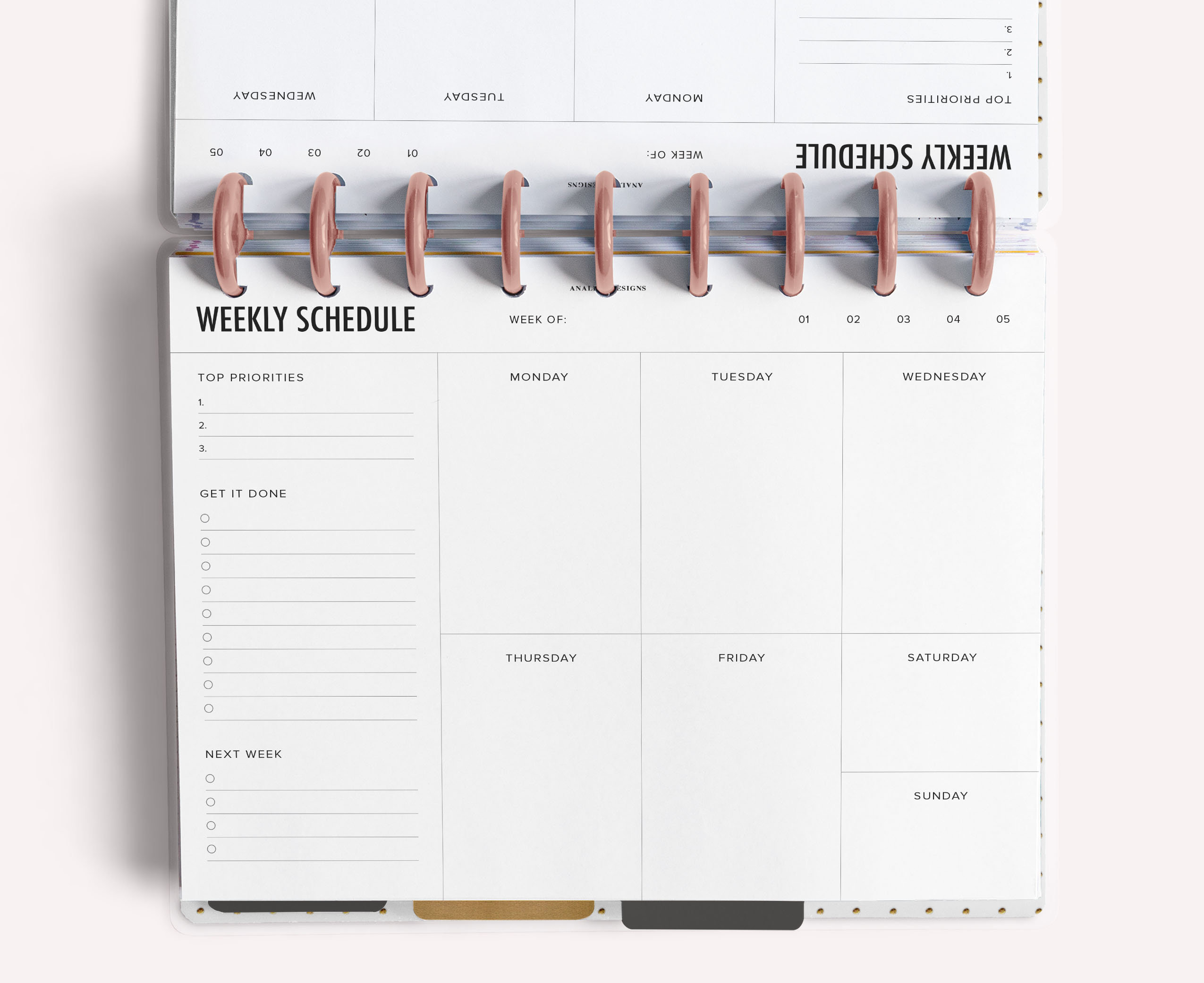 Undated Weekly Happy Planner Printable Weekly Schedule - Etsy