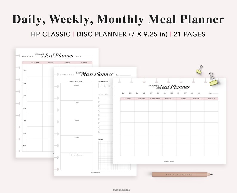 Fitness Planner Printable Happy Planner Classic Insert | Etsy