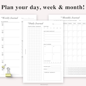 FC Compact Size Self Care Planner, Self Care Journal, Self Care Worksheet, Wellness Planner, Mental Health Journal, Mood Tracker image 3