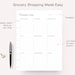 Grocery List Printable Happy Planner Classic, Weekly Meal Planner ...