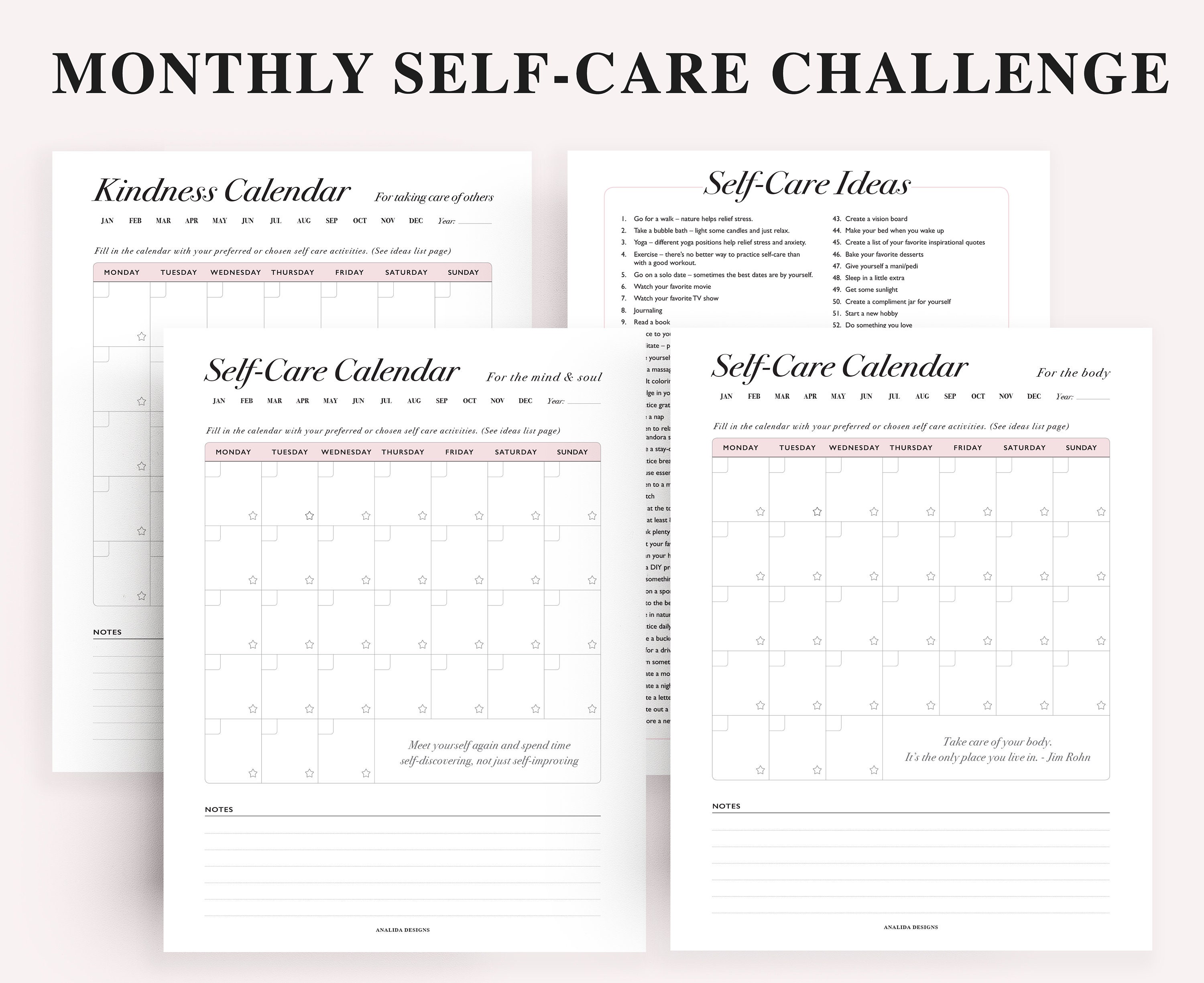 Self Care Journal  Daily Self-Help Journal – Journaling is Self