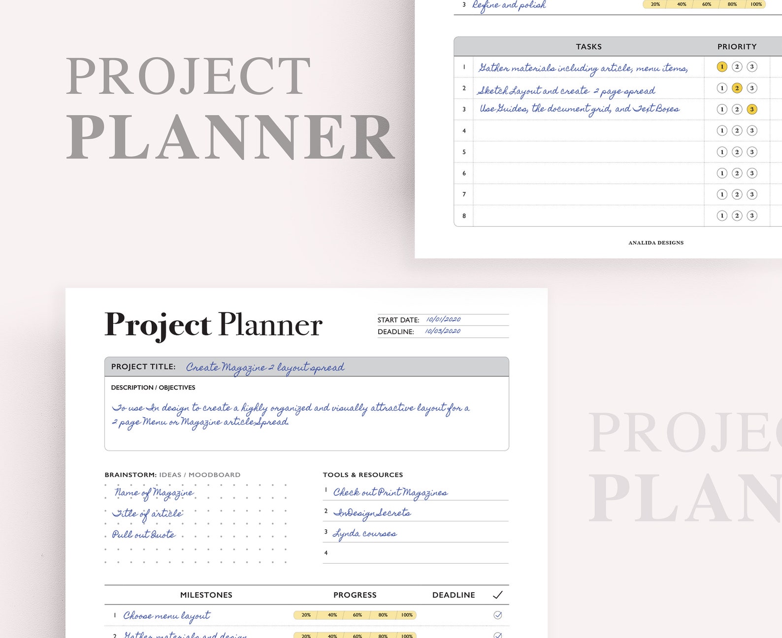 Daily Pomodoro Planner Printable Project Planner - Etsy