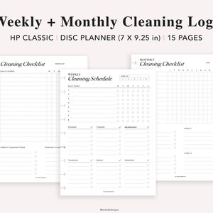 Cleaning Schedule Printable: Happy Planner Classic Inserts (digital ...