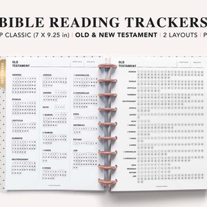 Bible Reading Log: Happy Planner Classic Inserts (PDF)