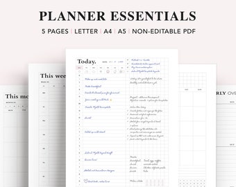 Hobonichi Daily Planner Printable: A5, A4, Letter (PDF)