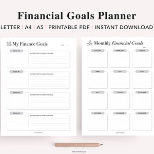 Finance Planner Printable, Debt Snowball, Savings Tracker, Budget Binder, Personal Finance, Digital Financial Planner, A5 Planner Inserts image 3