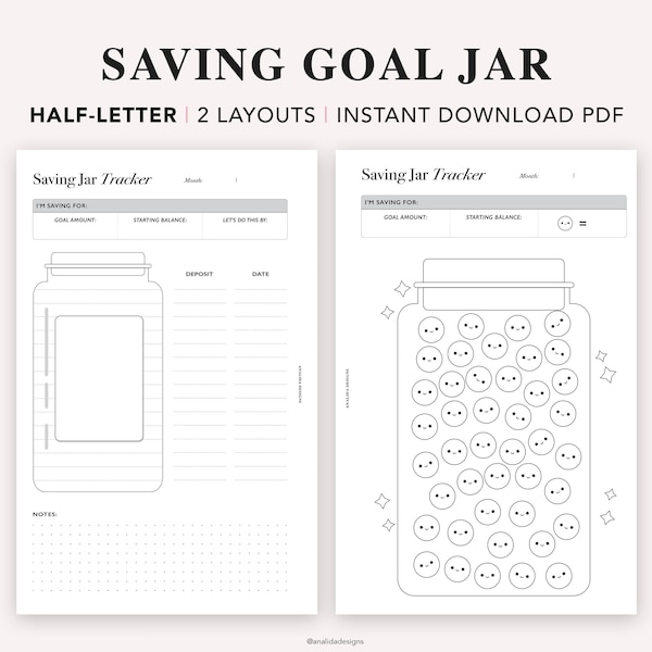 Savings Printable - Etsy