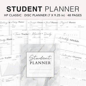 Student Planner Printable, Happy Planner Classic Insert, University Planner, Academic Planner, College Student Planner, Semester planner