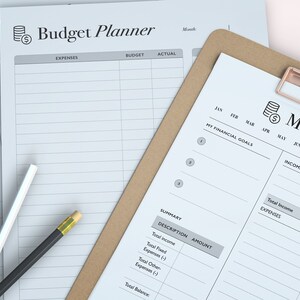 Budget Planner Printable, Happy Planner Classic Insert, Savings Tracker ...