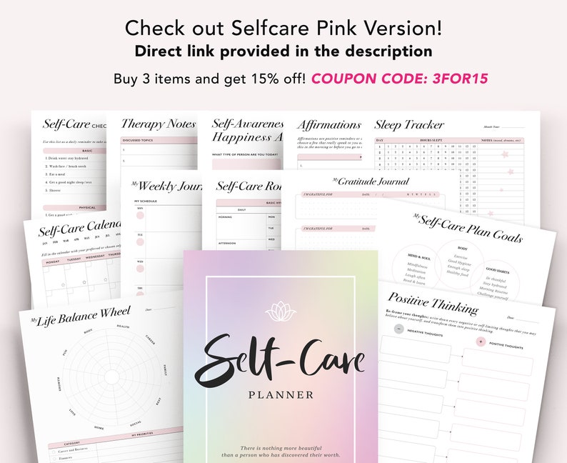 Self-care Checklist Tracker: Happy Planner Classic Insert (PDF) - Etsy