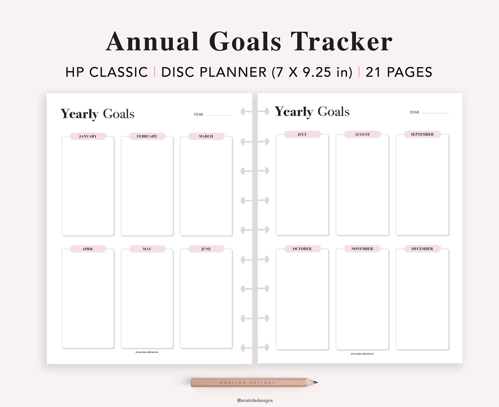 Productivity Planner Bundle Printable Happy Planner Insert | Etsy