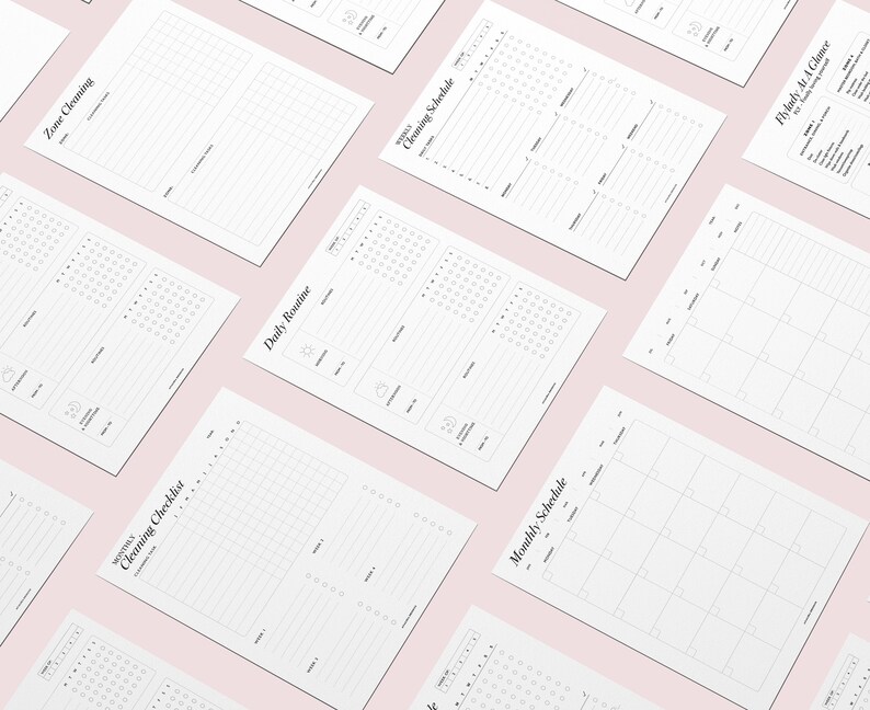Cleaning Schedule Printable Happy Planner Classic Insert - Etsy