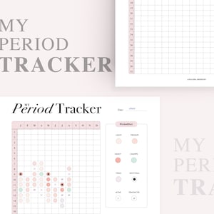 Period Tracker Printable, Menstrual Cycle Planner, Period Tracking, Fertility Ovulation Tracker, A5 planner inserts, PDF Instant Download image 6