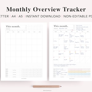 Hobonichi Daily Planner Printable, Daily Weekly Monthly Planner ...