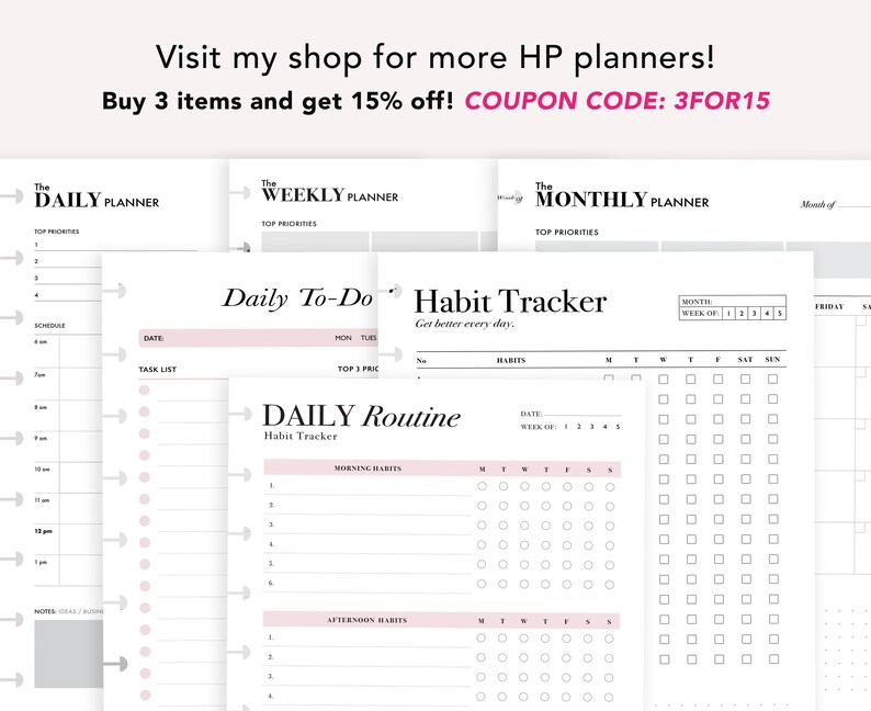 Self-care Checklist Tracker: Happy Planner Classic Insert (PDF) - Etsy