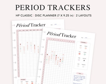 Period Tracker Printable, Happy Planner Insert, Menstrual Cycle Planner, Period Journal, Fertility Ovulation Tracker, HP Classic Refill, PDF