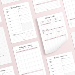Fitness Planner Printable Daily Fitness Tracker Weekly - Etsy