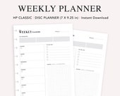 Happy Planner Weekly Insert: Undated Layout (Digital Download)