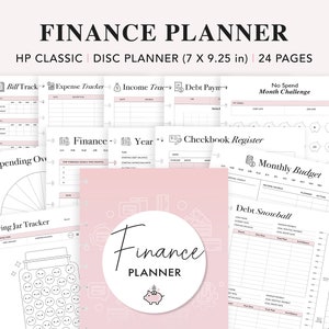 Financial Planner Bundle Printable, Happy Planner Insert, Savings Tracker, Monthly Budget Planner, Debt Payoff Tracker, Digital Finance Plan