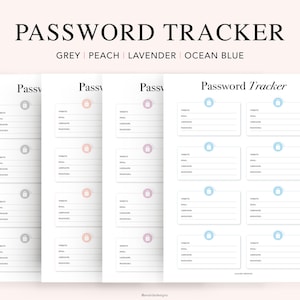 Password Tracker, Password Organizer, Password Keeper, Password Keeper, Password List, Password List, Password Tracker, Password Tracker, Password Tracker, Password Tracker Bild 1