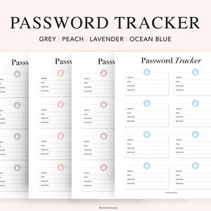 Password Tracker, Password Organizer, Password Keeper, Password Keeper, Password List, Password List, Password Tracker, Password Tracker, Password Tracker, Password Tracker Bild 1