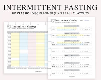 Intermittent Fasting, Happy Planner Classic, Fasting Printable, Daily Weekly Keto Tracker, Fasting Planner, Intermittent Fast Plan, PDF
