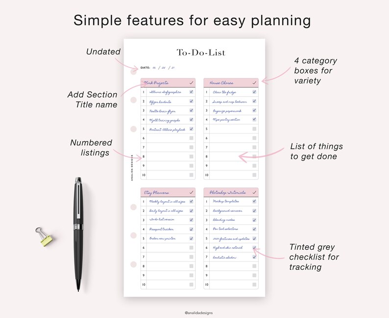 PERSONAL To Do List Printable To Do List Daily To Do List Etsy