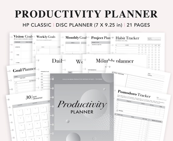 productivity printable new job gift planner printables planner refill ...