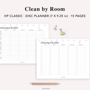 Cleaning Schedule Printable, Happy Planner Classic Insert, Chore Chart ...