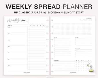 Happy Planner Classic Weekly Schedule: Habit Tracker (PDF Printable)