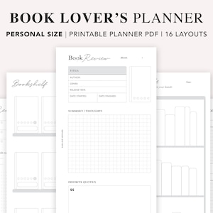 Planner Lover Bundle: Printable Planner Inserts and Planner