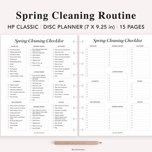 Cleaning Schedule Printable, Happy Planner Classic Insert, Chore Chart ...