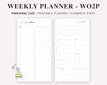 Personal Weekly Planner Printable: Schedule & Habit Tracker (PDF Download)
