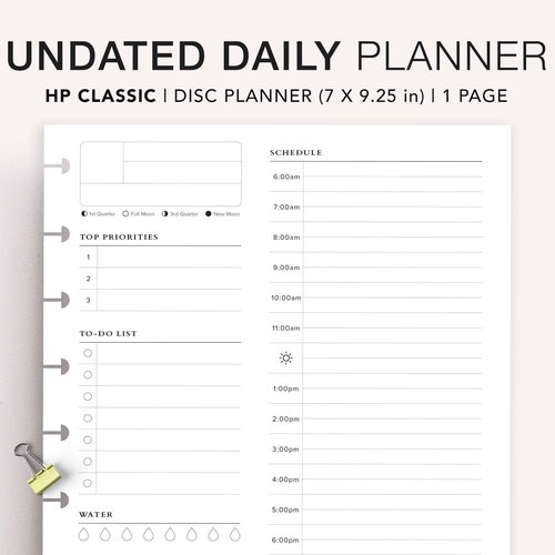 Printable Classic Happy Planner Inserts Daily Planner Pages - Etsy